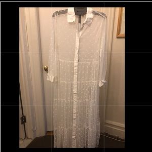 Zara Dotted White Dress